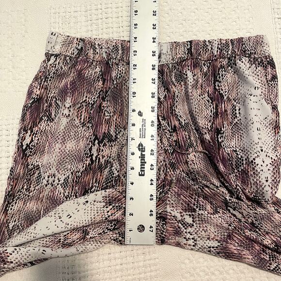 Jennifer Lopez animal floral print jogger pants large P 7073 - Picture 6 of 13